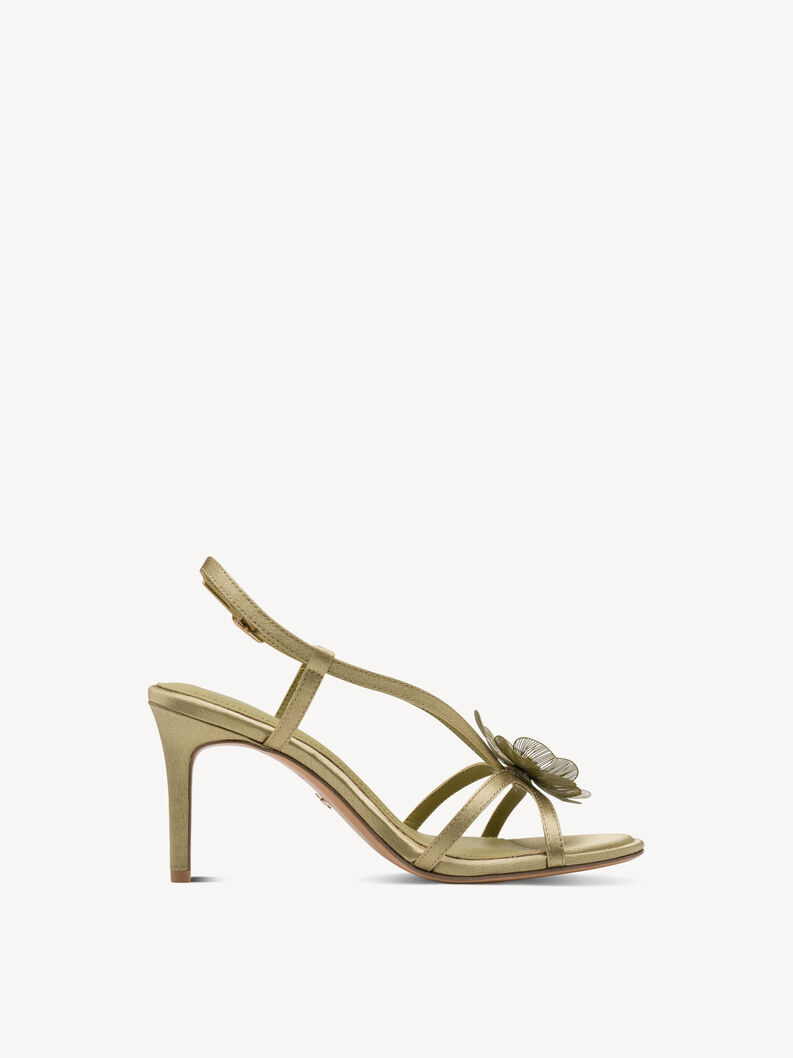 Heeled sandal - green, OLIVE, hi-res