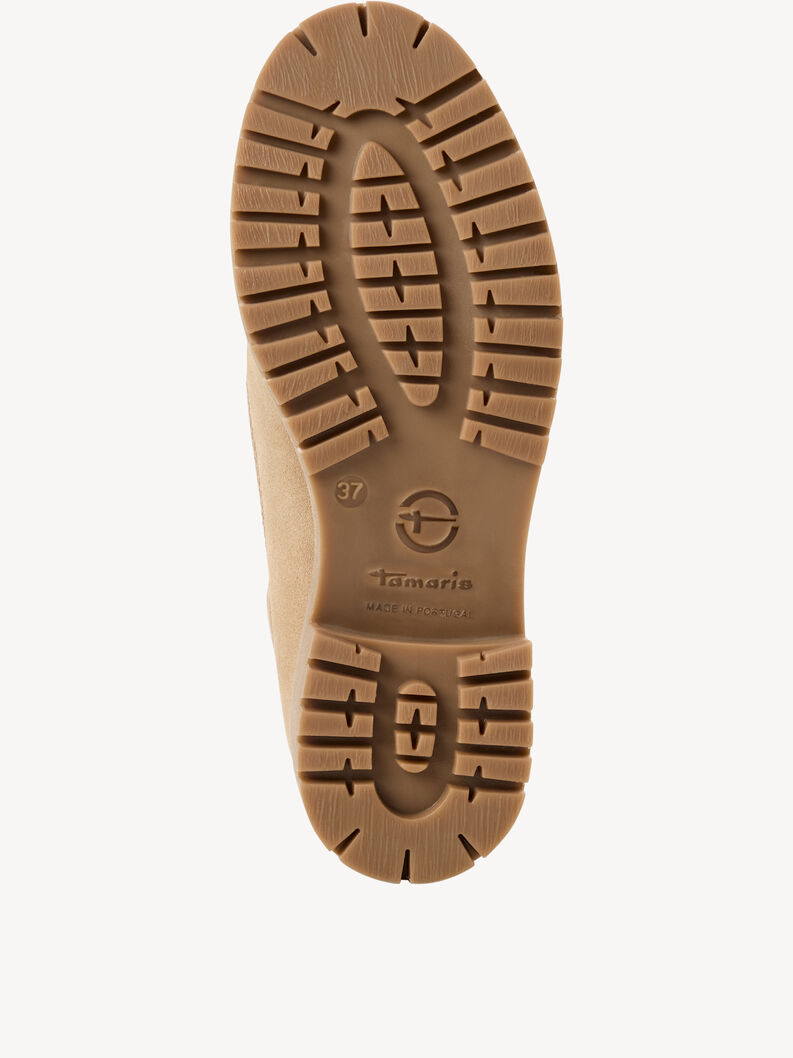 Lederstiefelette - beige Warmfutter, BEIGE, hi-res
