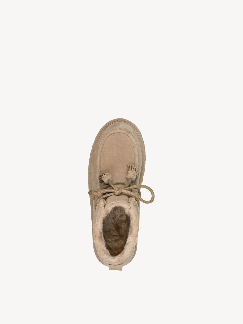 Bottine en cuir - beige doublure chaude, DUNE, hi-res
