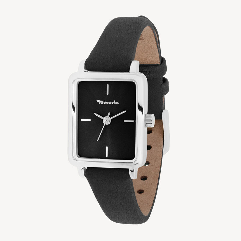 Horloge - zilver, silber-schwarz, hi-res