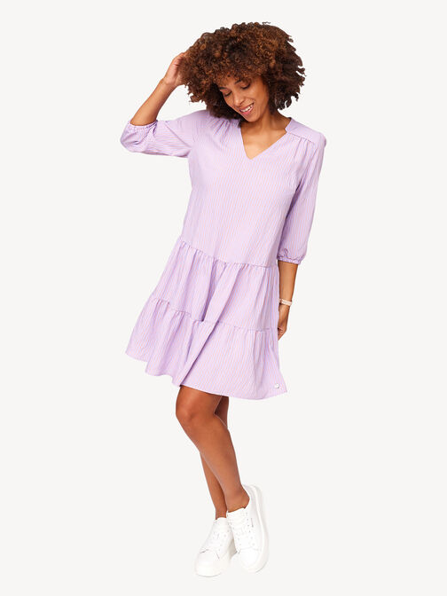 Kleid, Lavender/Dusty Orange Striped, hi-res