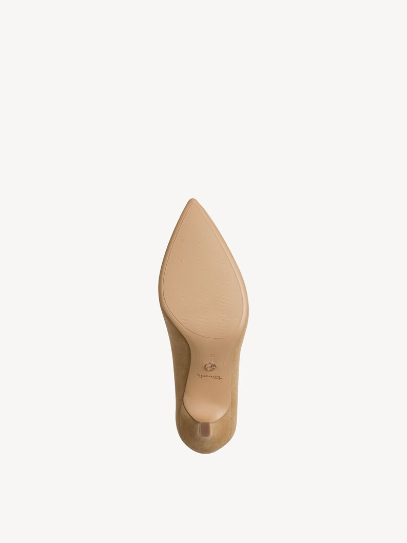 Escarpin en cuir - marron, TAN SUEDE, hi-res