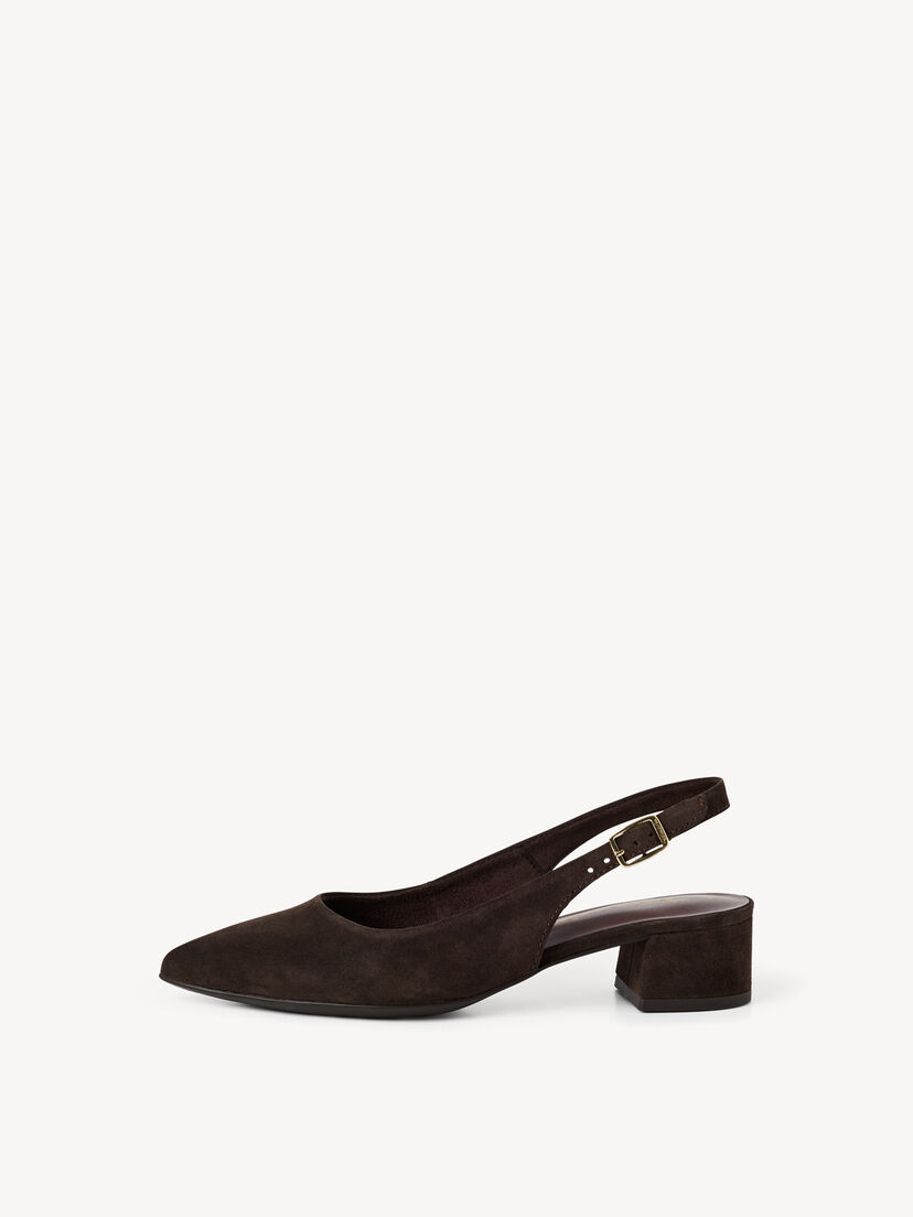Leren Slingpumps - bruin, 304, hi-res