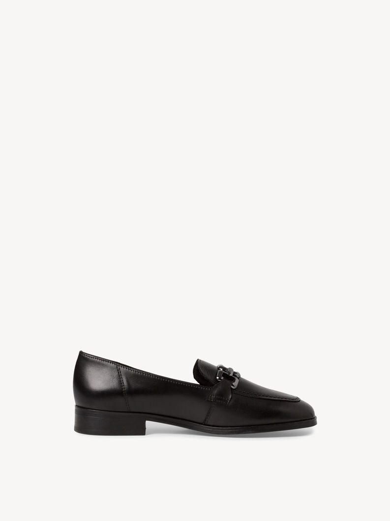 Slipper en cuir - noir, BLACK LEATHER, hi-res