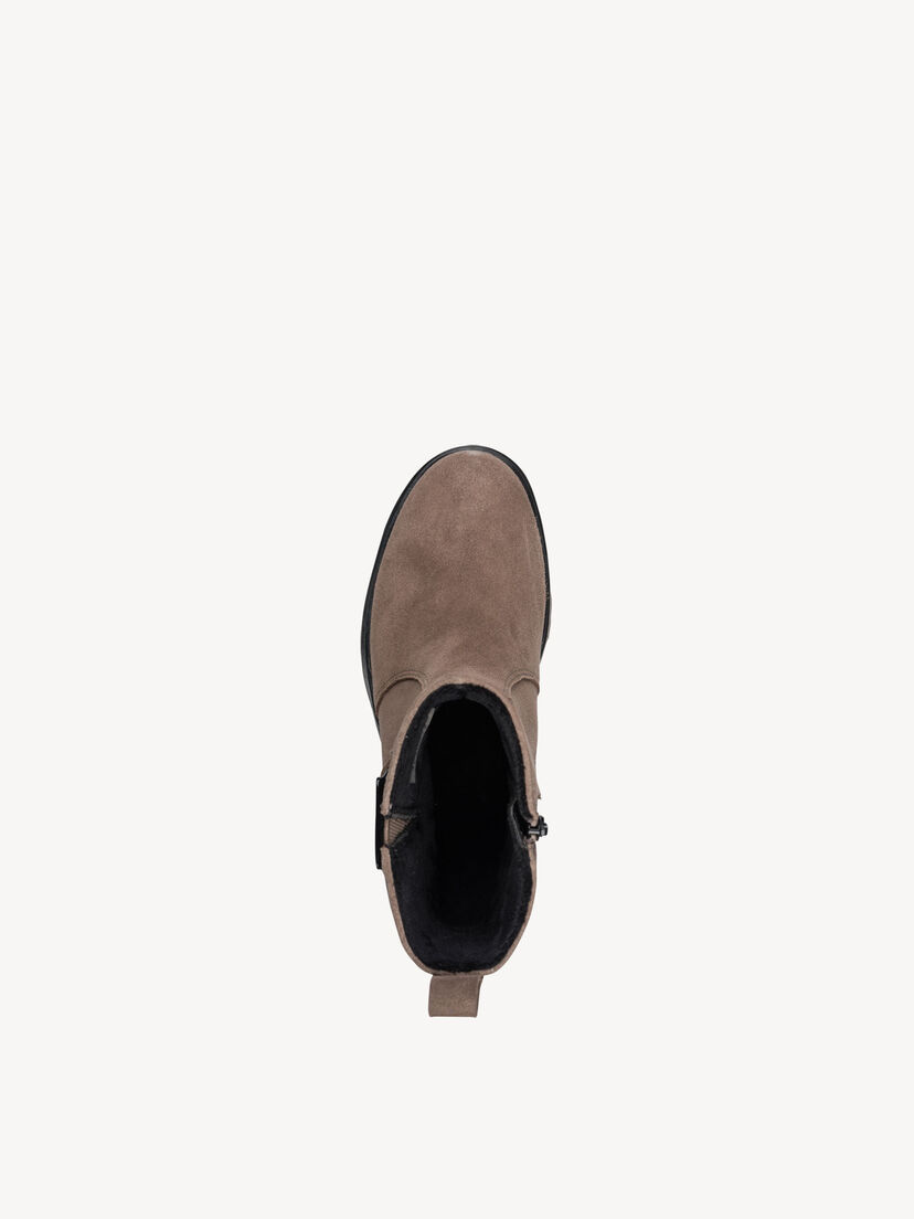 Leren Enkellaarsje - bruin, PEPPER SUEDE, hi-res