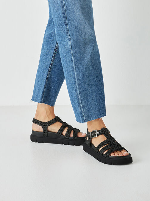 Sandalette, BLACK, hi-res