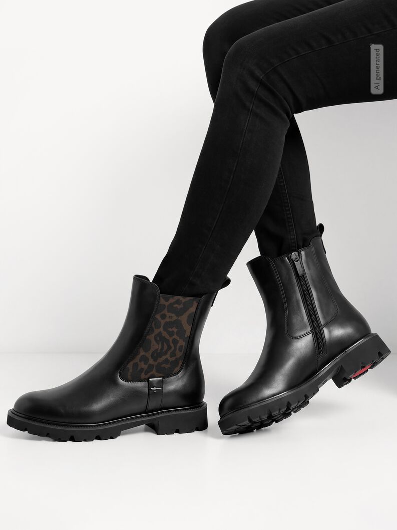 Bottine Chelsea, BLACK/LEO, hi-res