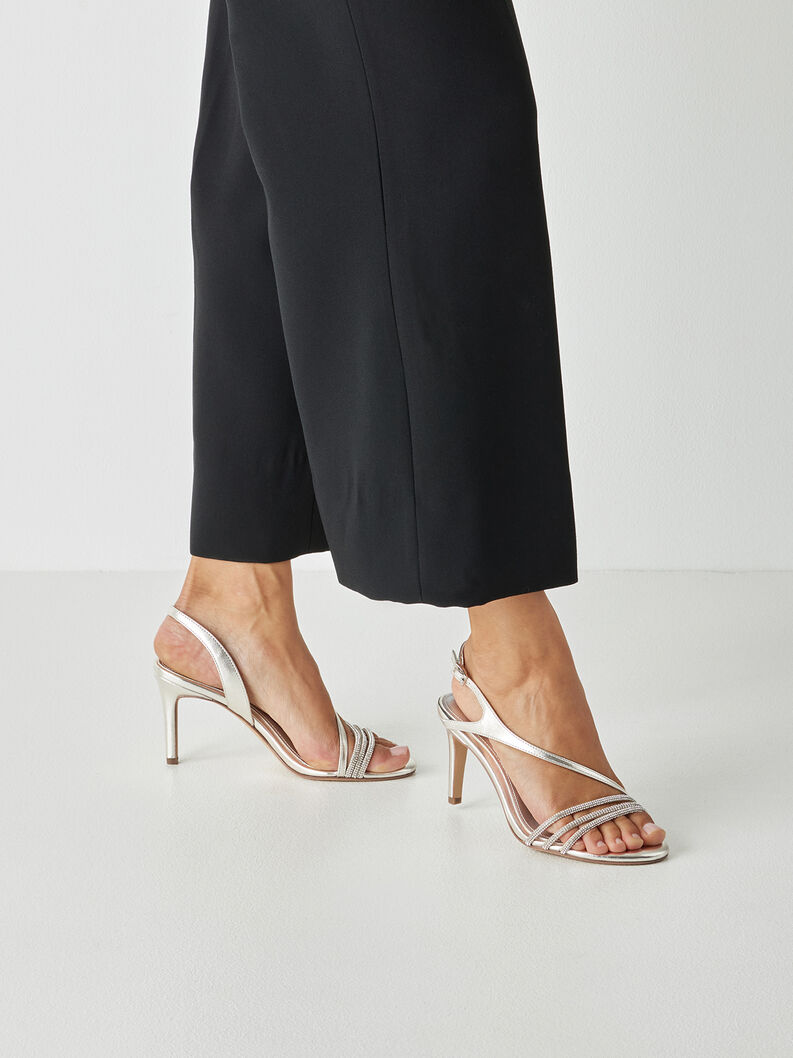 Sandalette - metallic, PLATINUM, hi-res