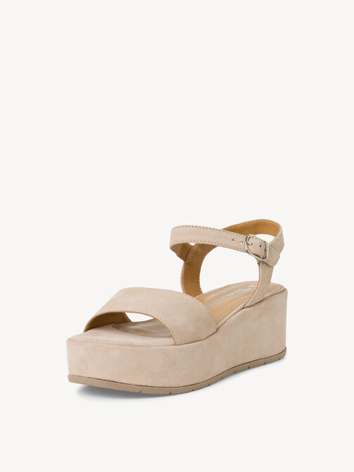 Sandale à talon, IVORY SUEDE, hi-res