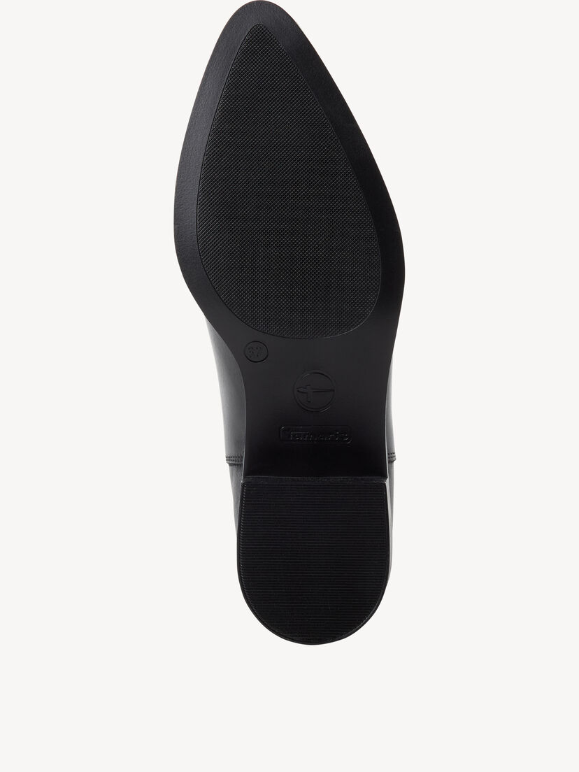 Leren Chelseaboot - zwart, BLACK, hi-res