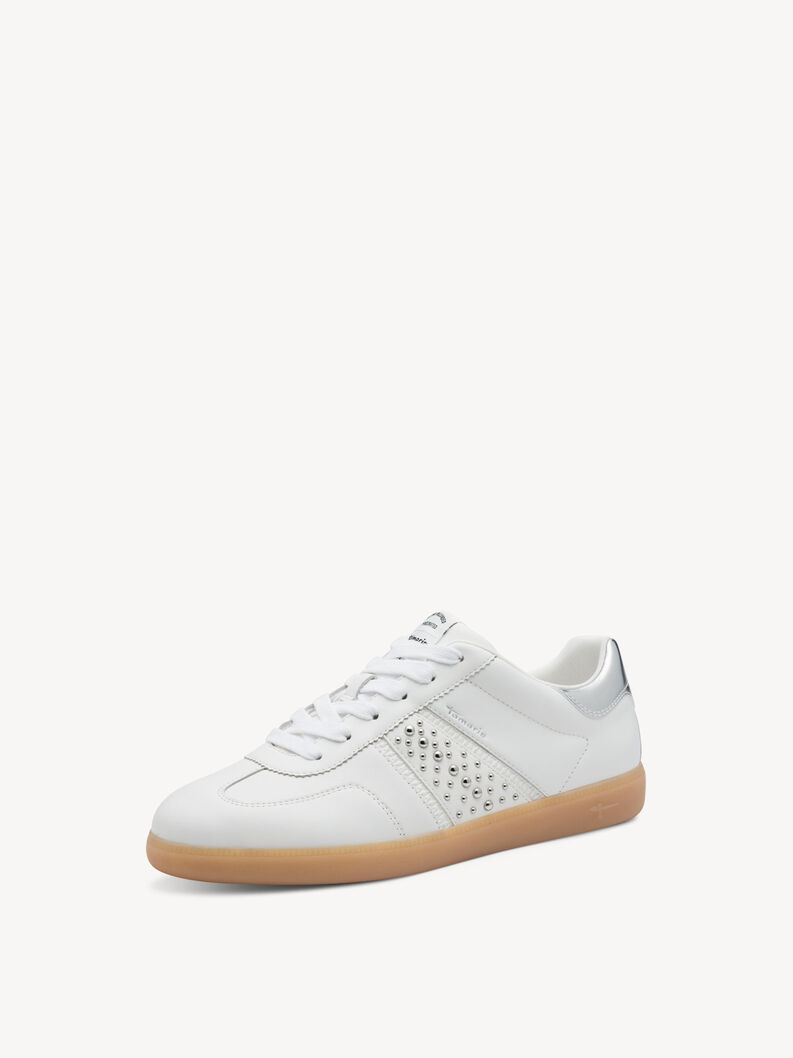 Sneaker - white, WHITE/SILVER, hi-res