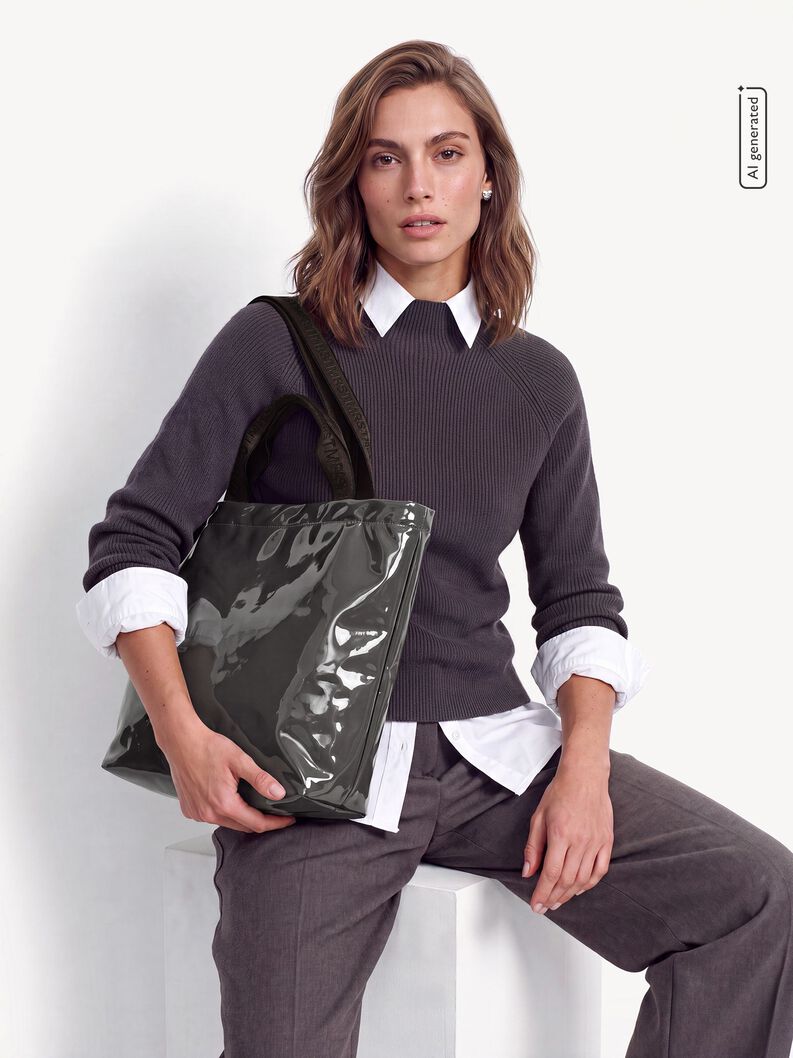 Shopping bag - grey, grey, hi-res