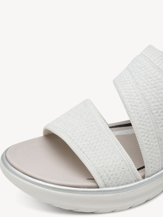 Sandaal, WHITE/SILVER, hi-res