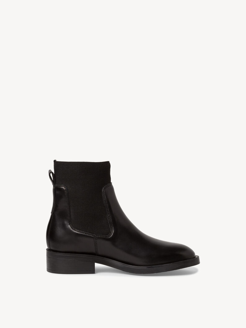 Leather Chelsea boot - black, BLACK, hi-res