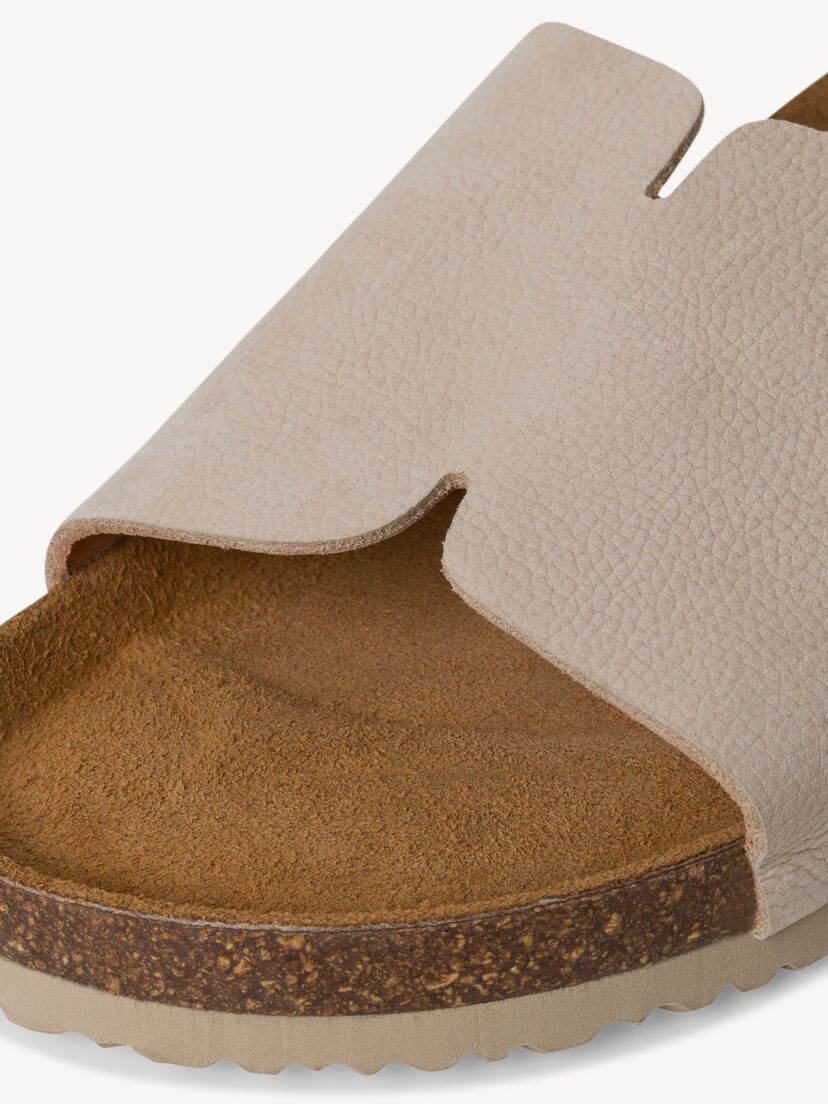 Leren Slipper - beige, ANTELOPE, hi-res