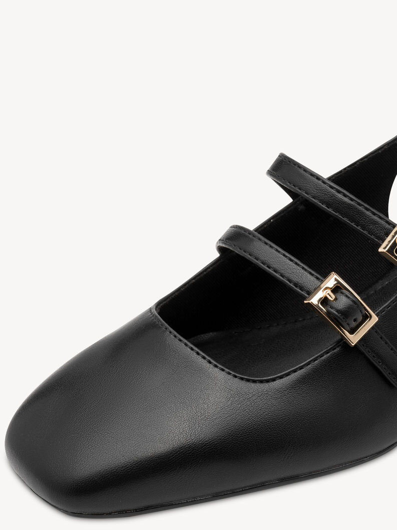 escarpin, BLACK UNI, hi-res