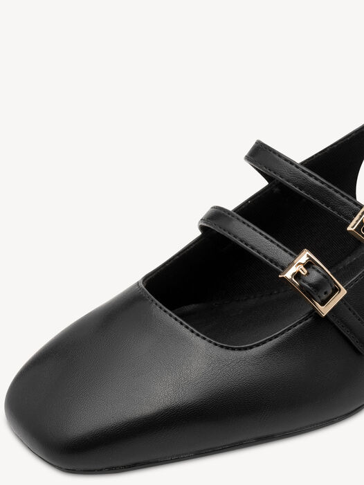 Slingpumps, BLACK UNI, hi-res