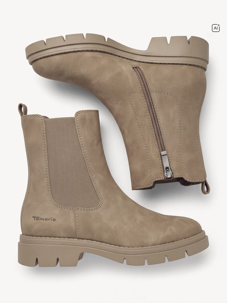 Chelseaboot - beige, BEIGE NUBUC, hi-res