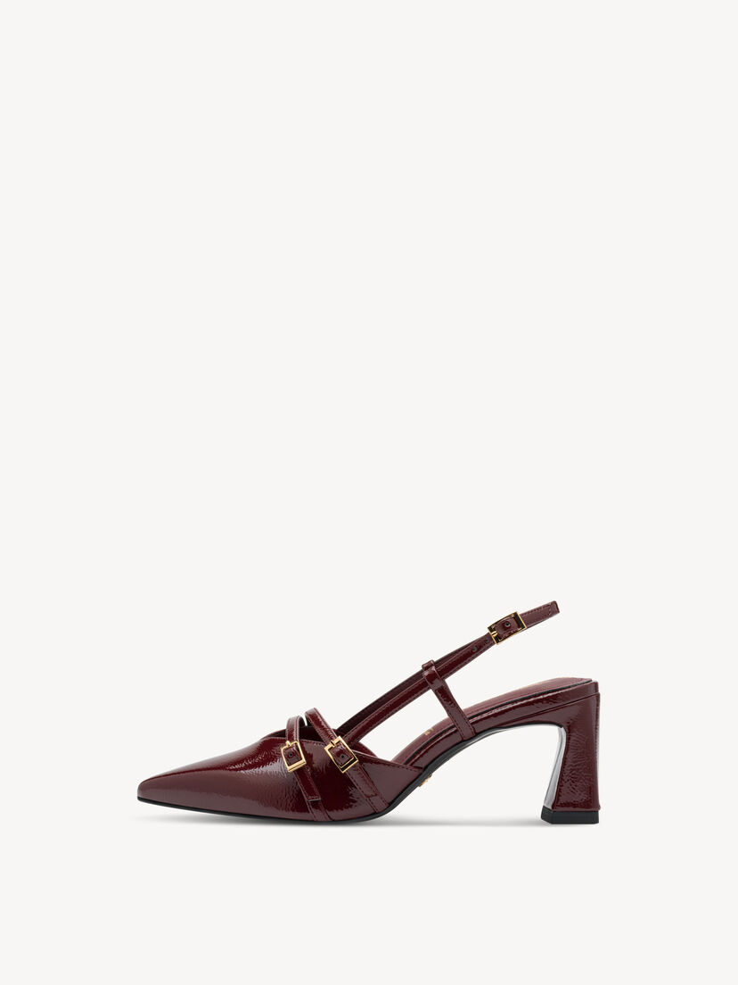 Slingpumps - rood, MERLOT, hi-res