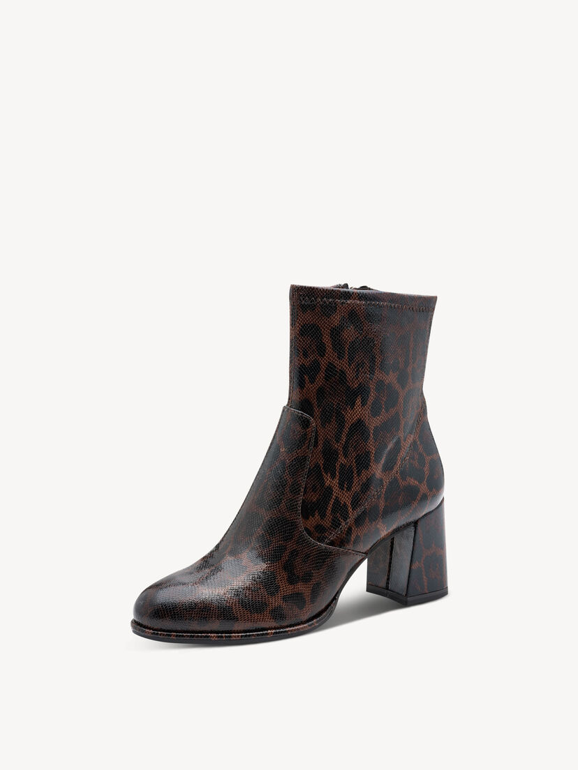 Enkellaarsje - bruin, MOCCA LEOPARD, hi-res