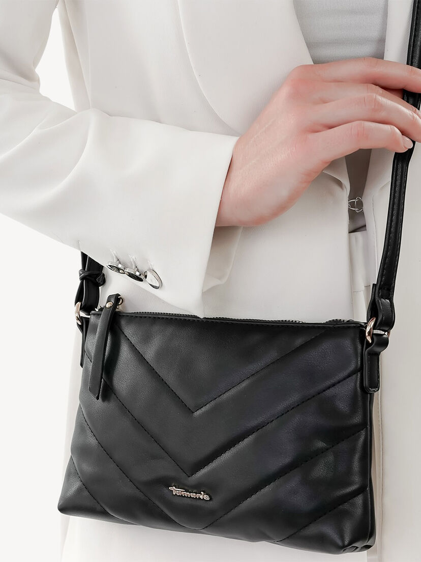 Schoudertas - zwart, black, hi-res