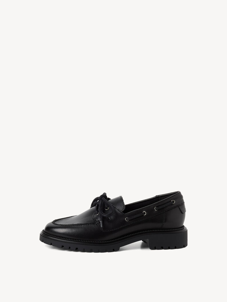 Ledermoccassin - schwarz, BLACK LEATHER, hi-res
