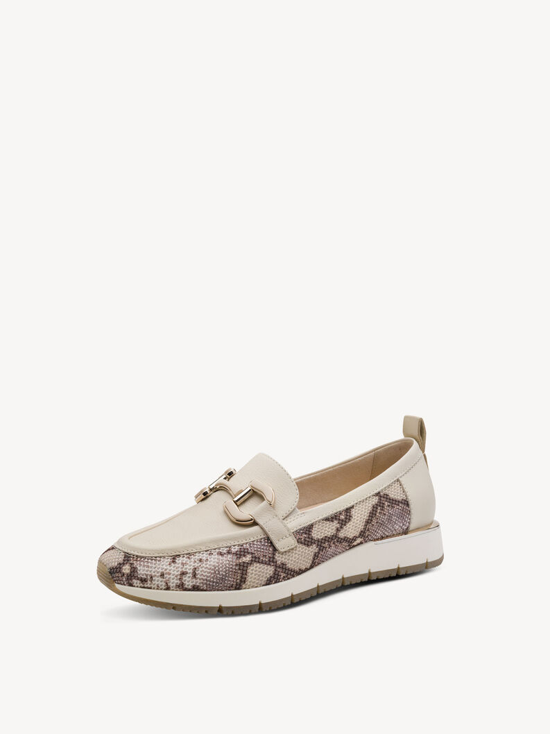 Ledersneaker - beige, BEIGE SNAKE, hi-res