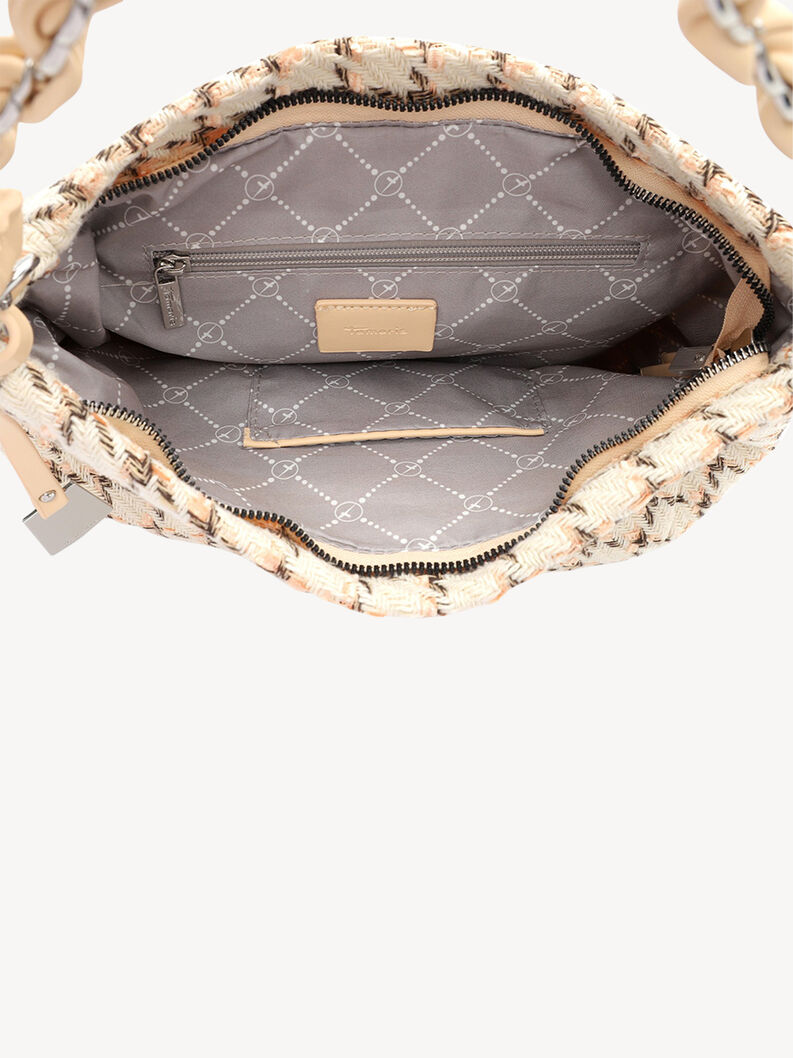 Handbag - beige, rose, hi-res