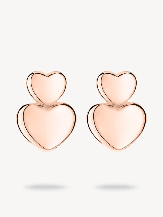 Oorringen, roségold, hi-res