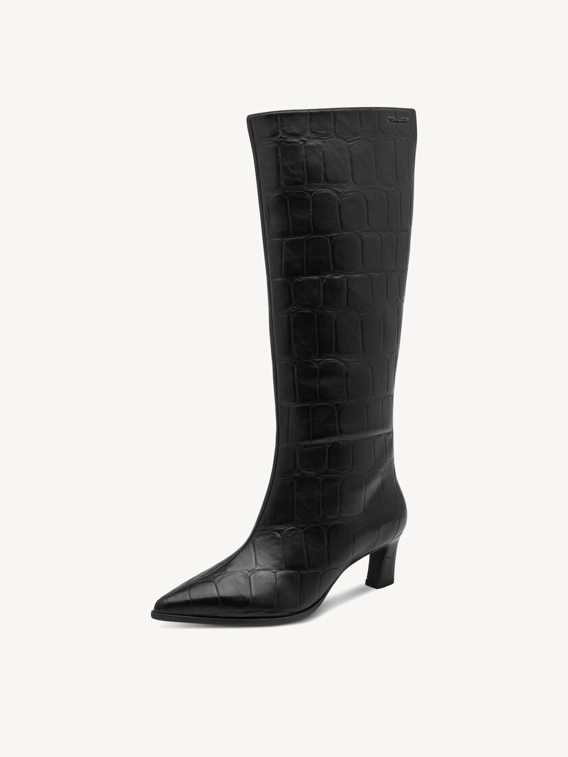 Laarzen - zwart, BLACK CROCO, hi-res
