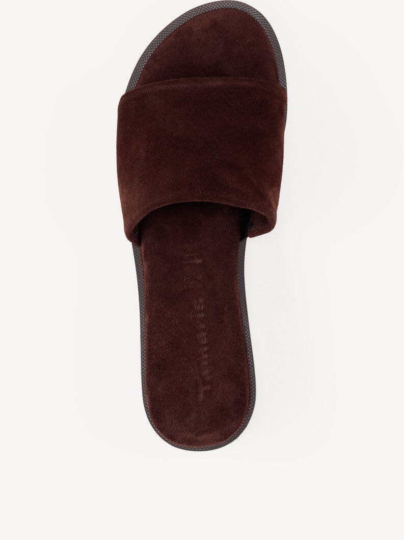 Lederpantolette - braun, MOCCA, hi-res