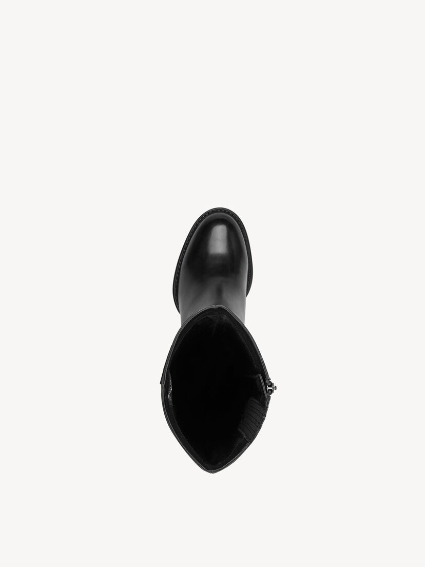 Leren Laarzen - zwart, BLACK, hi-res