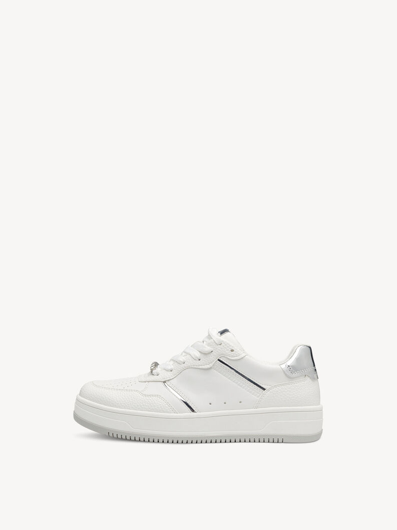 Sneaker - zilver, WHITE/SILVER, hi-res