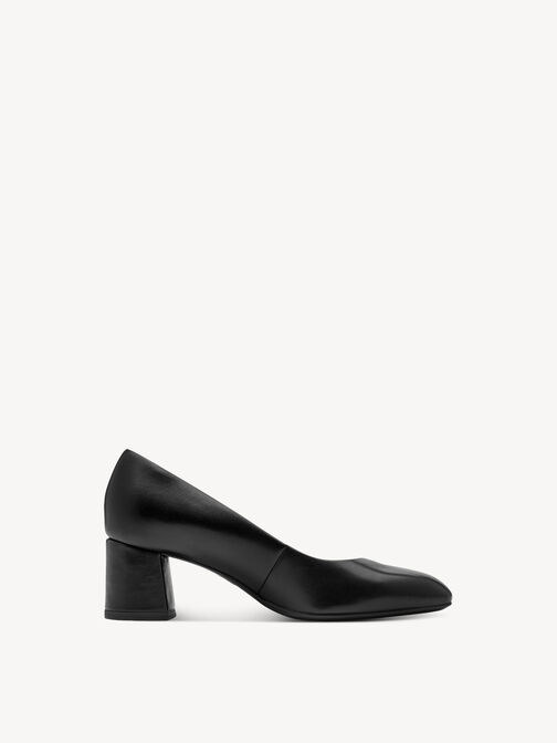 Pumps, BLACK LEATHER, hi-res