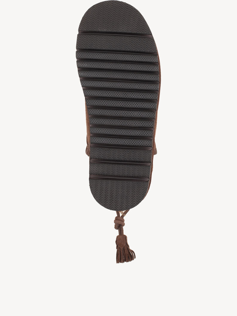 Leather Bootie - brown warm lining, 304, hi-res