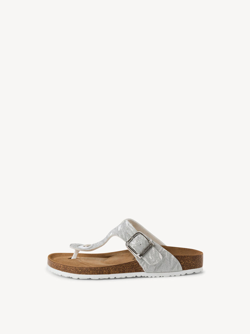 Slipper - metallic, SILVER STRUCT., hi-res