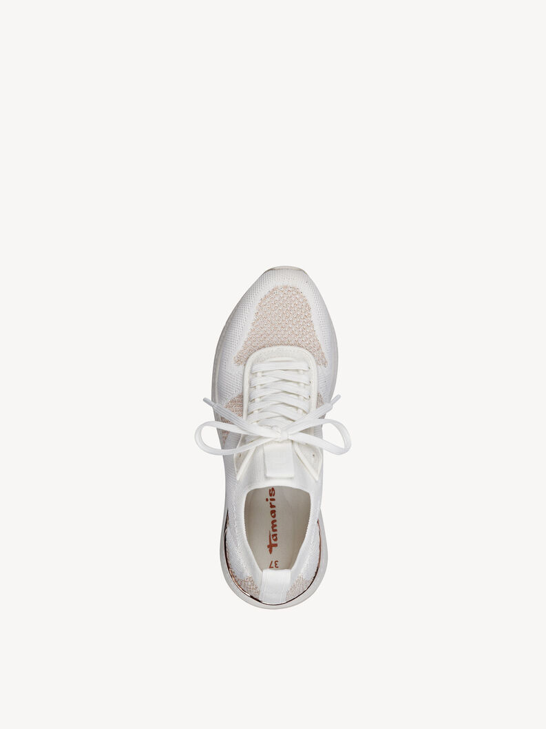 Sneaker, WHT/ROSE GOLD, hi-res