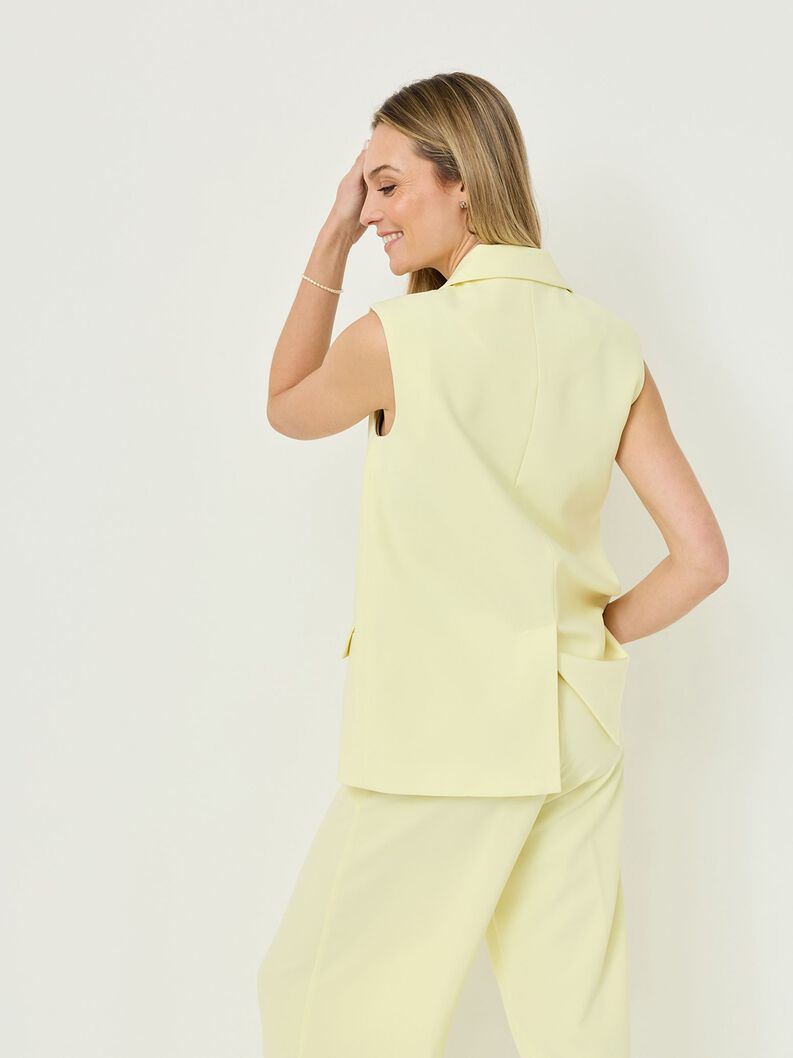 Blazer Weste - gul, Wax Yellow, hi-res