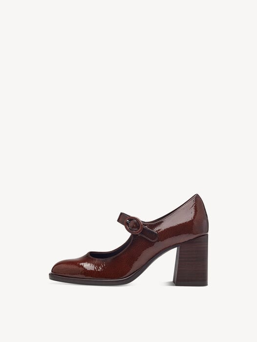 Pumps, BROWN PATENT, hi-res