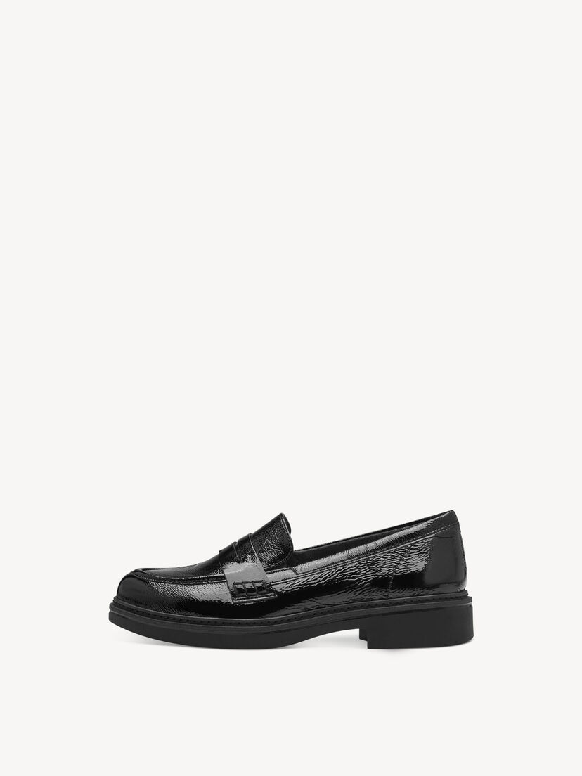 Instappers - zwart, BLACK PATENT, hi-res