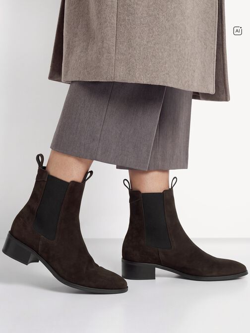 Stivaletti Chelsea, MOCCA SUEDE, hi-res