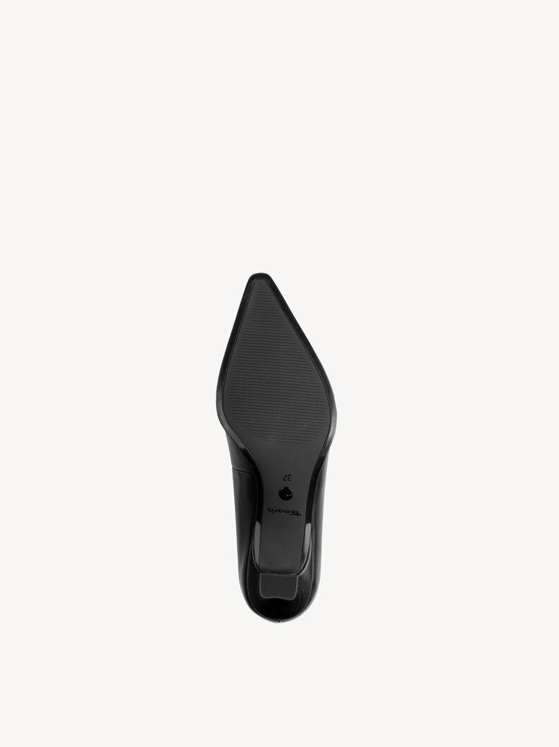 Escarpin en cuir - noir, BLACK LEATHER, hi-res