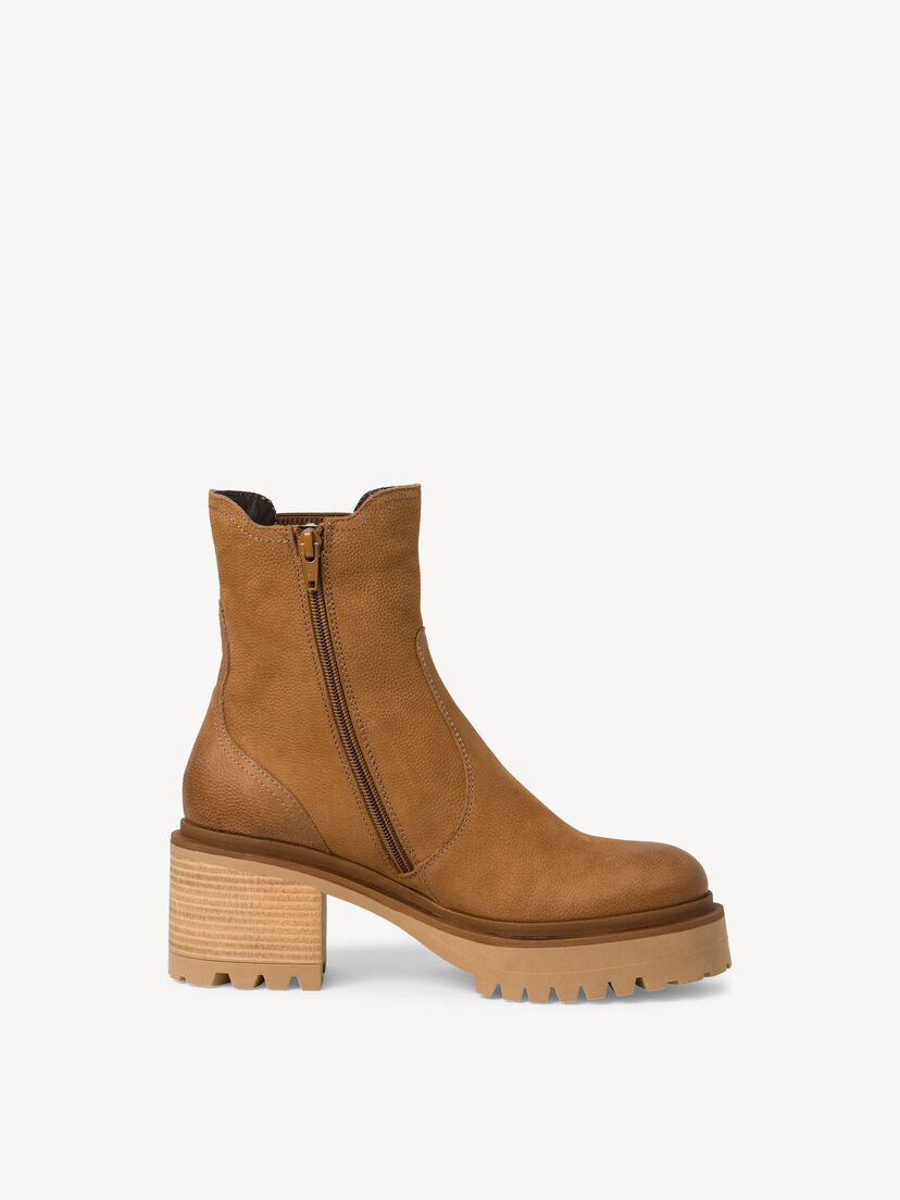 Leren Enkellaarsje - bruin warme voering, NUT, hi-res