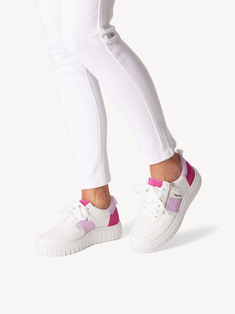 Sneaker - bianco, WHITE/LAVENDER, hi-res