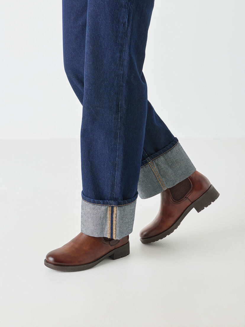 Chelseaboot, cognac, hi-res