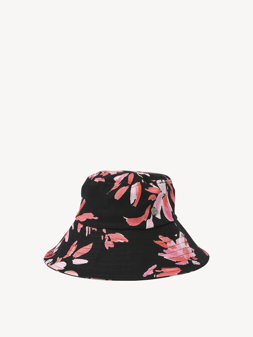 Hat, Pink Flower AOP, hi-res