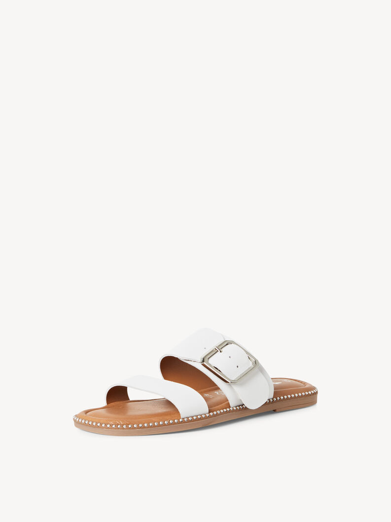 Klapki - biały, WHITE, hi-res