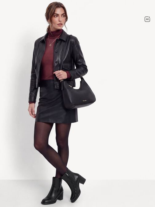 st&oslash;vletter, BLACK LEATHER, hi-res