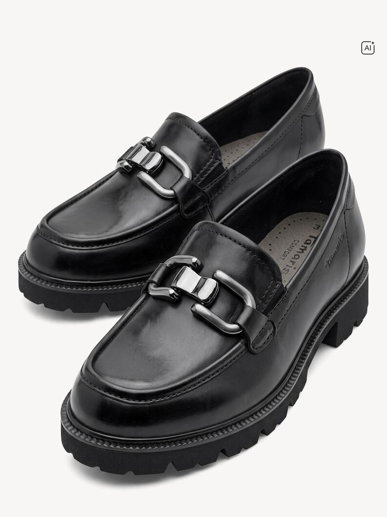 Lederslipper - schwarz, BLACK NAPPA, hi-res