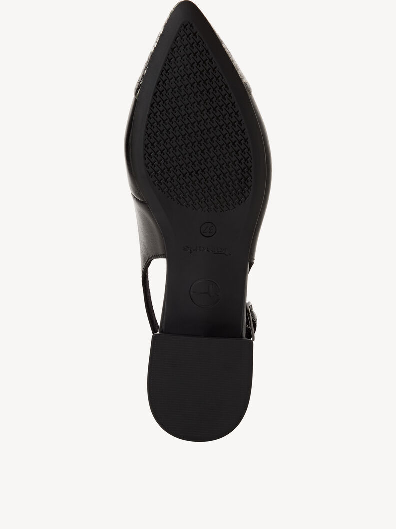 Sling pumps - black, BLACK STRUCT., hi-res